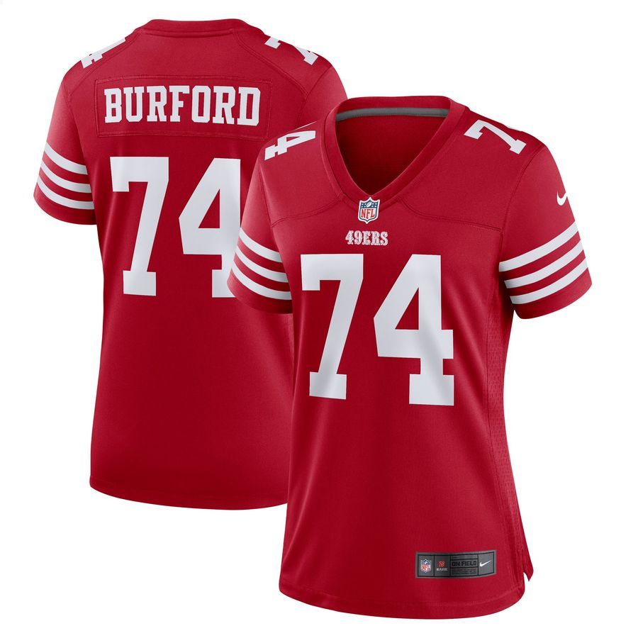 Spencer Burford San Francisco 49ers Scarlet Football Jersey
