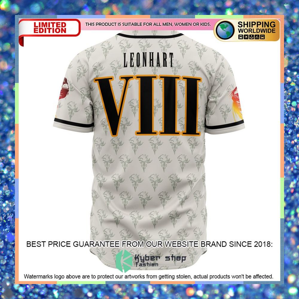 Squall Final Fantasy 8 Baseball Jersey 6 Squall Final Fantasy 8 Baseball Jersey word1