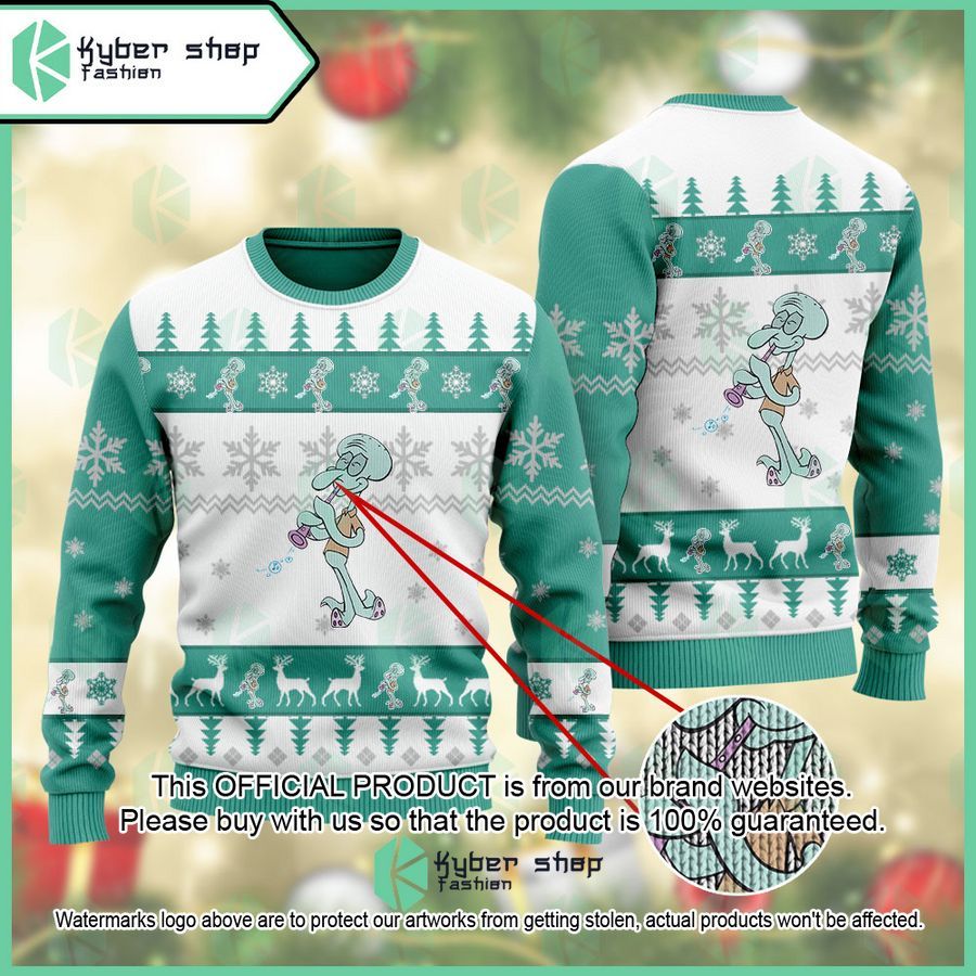 Squidward Tentacles SpongeBob SquarePants Christmas Sweater