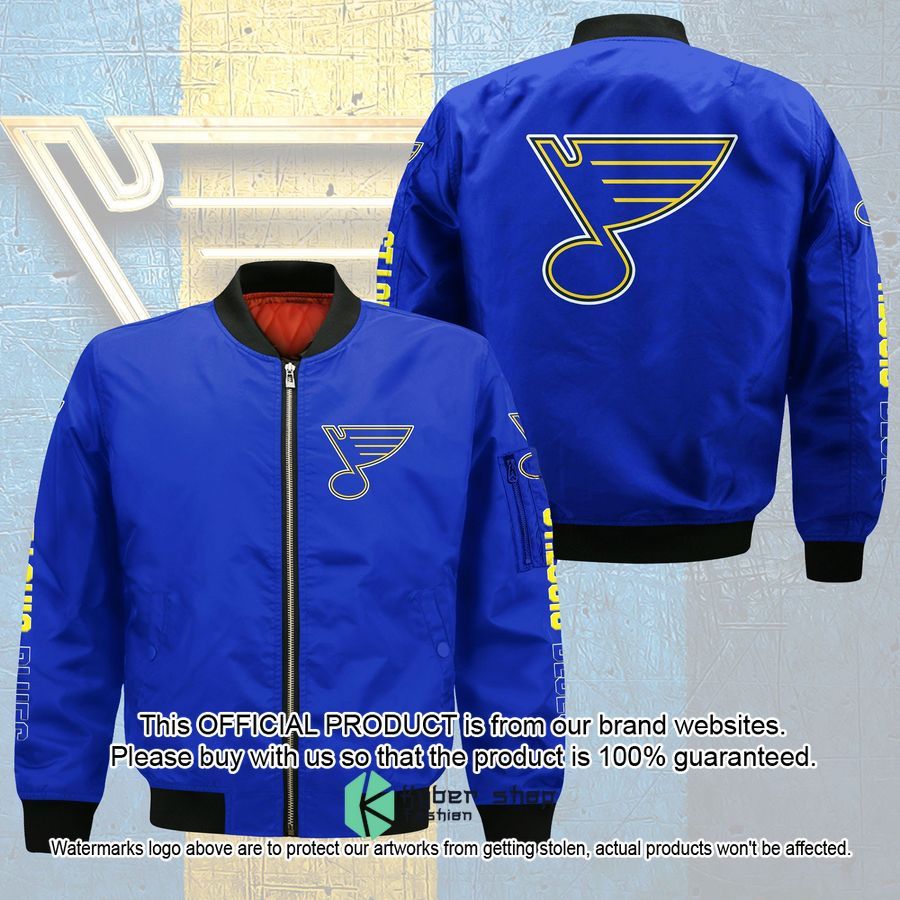 St. Louis Blues Bomber Jacket word2