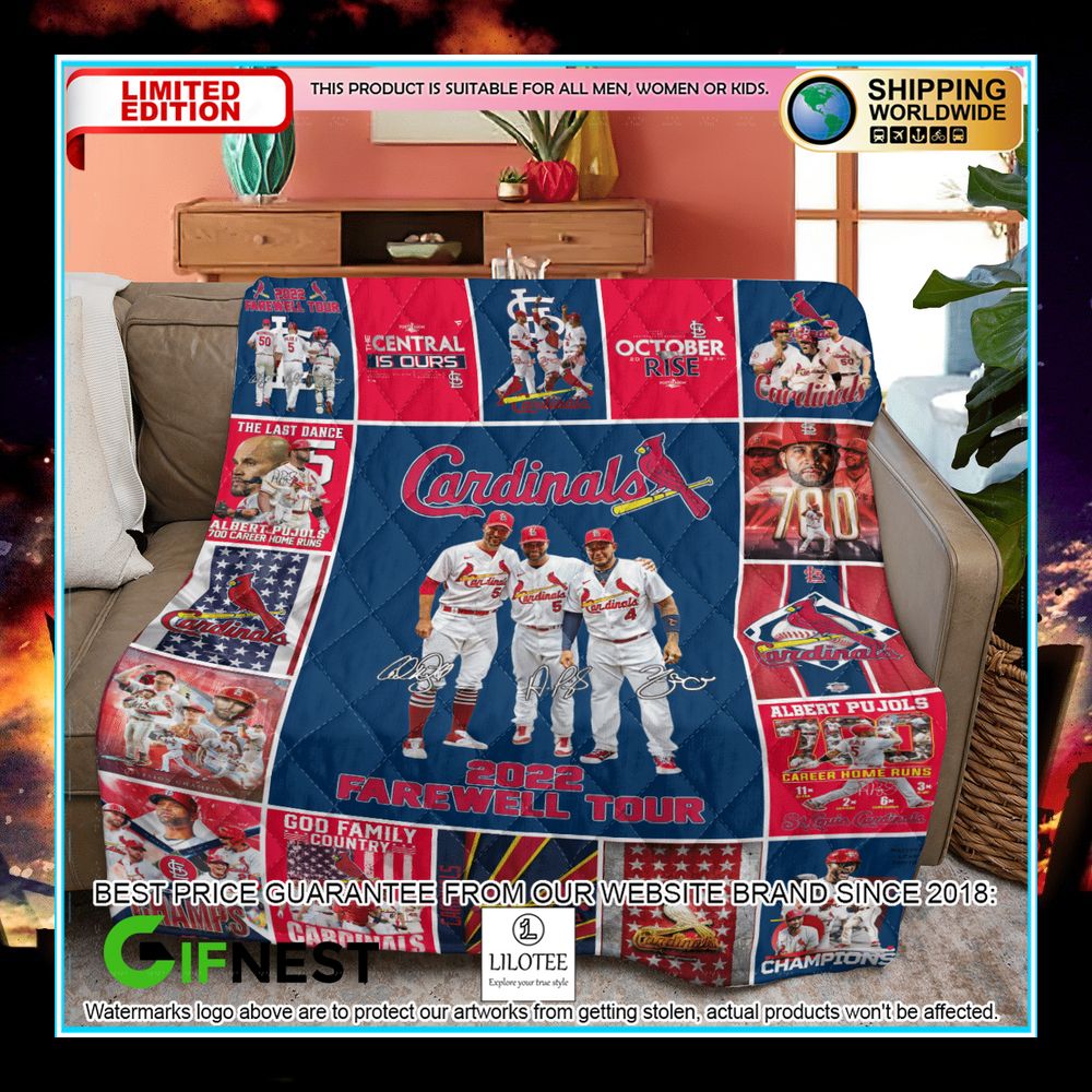 St. Louis Cardinals 2022 Farewell Tour Quilt 4 St. Louis Cardinals 2022 Farewell Tour Quilt word2