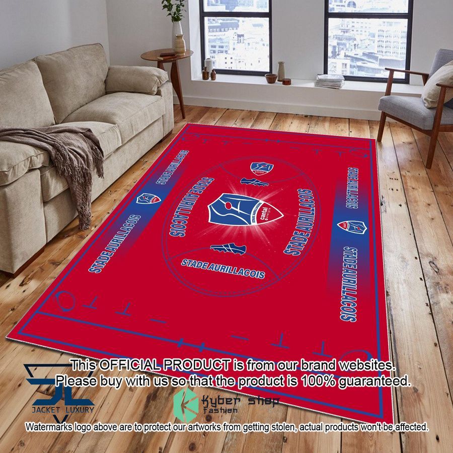 Stade Aurillacois Cantal Auvergne Carpet Rug