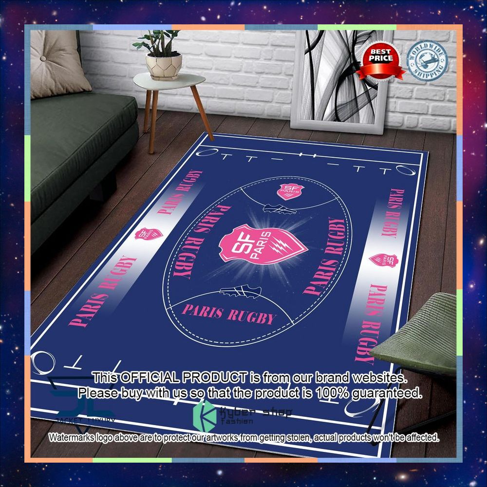 Stade Francais Carpet Rug 5 Stade Francais Carpet Rug word1