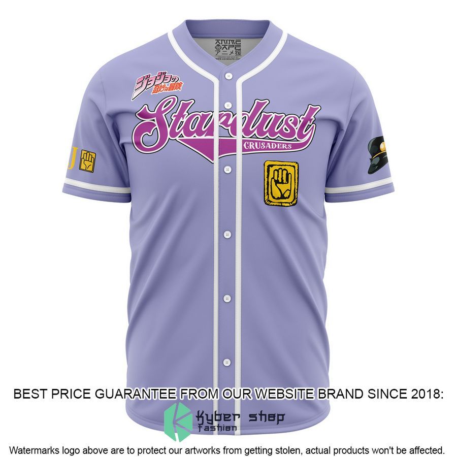 Stardust Crusaders Jojos Bizarre Adventure Baseball Jersey word2
