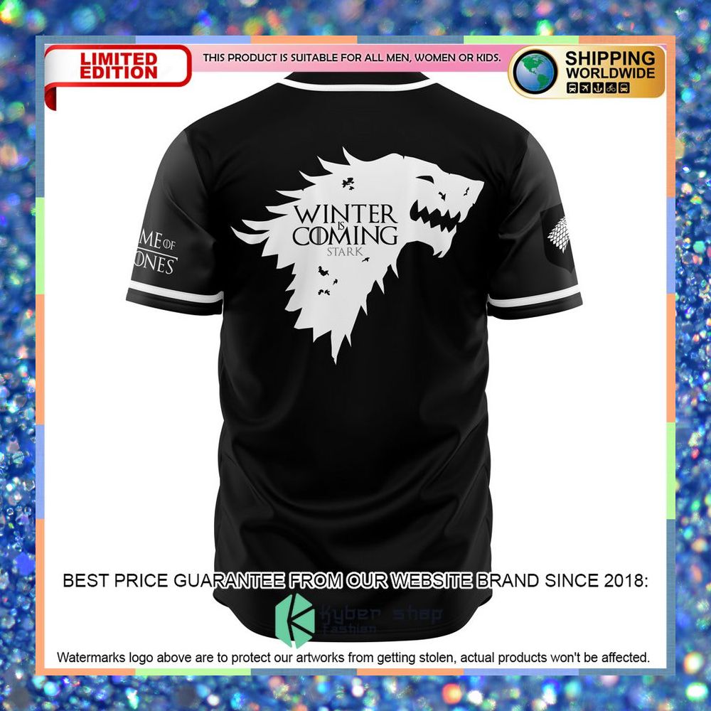 Starks Of Winterfell Black Game Of Thrones Baseball Jersey 6 Starks Of Winterfell Black Game Of Thrones Baseball Jersey word1