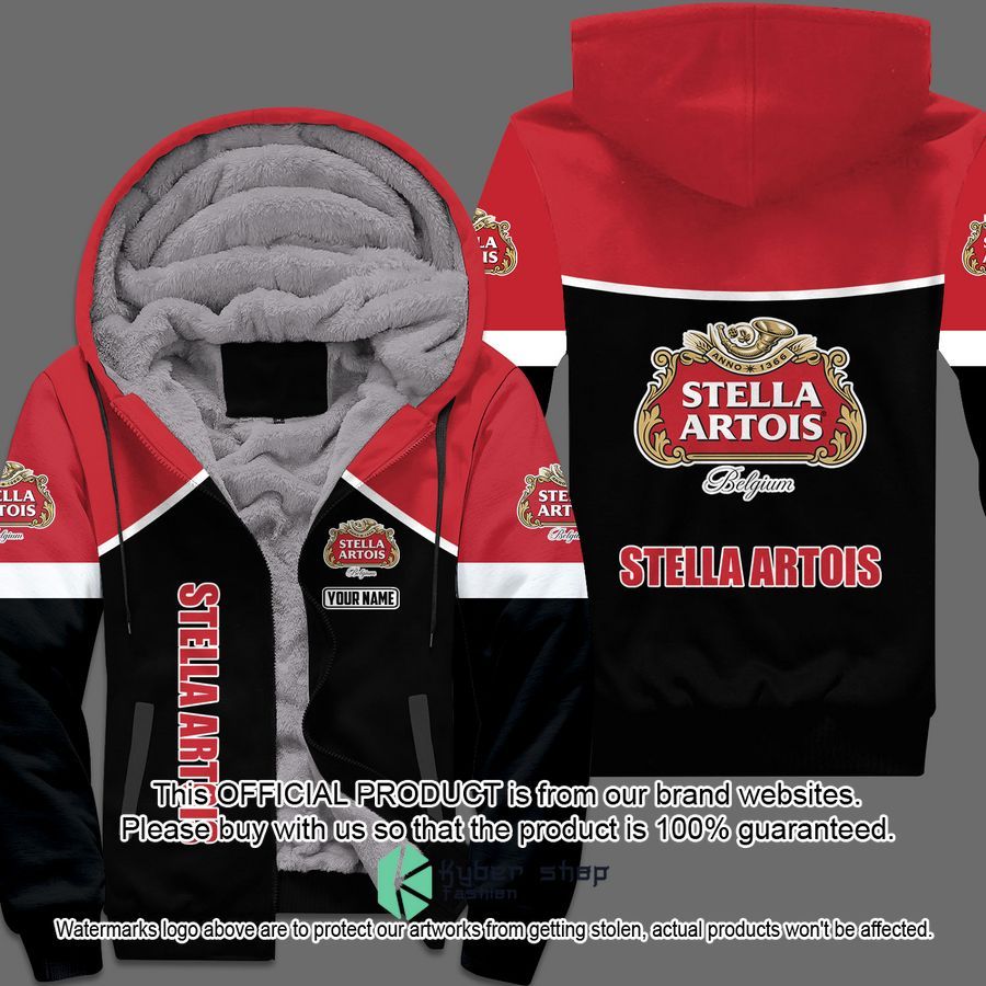 Stella Artois Fleece hoodie word2