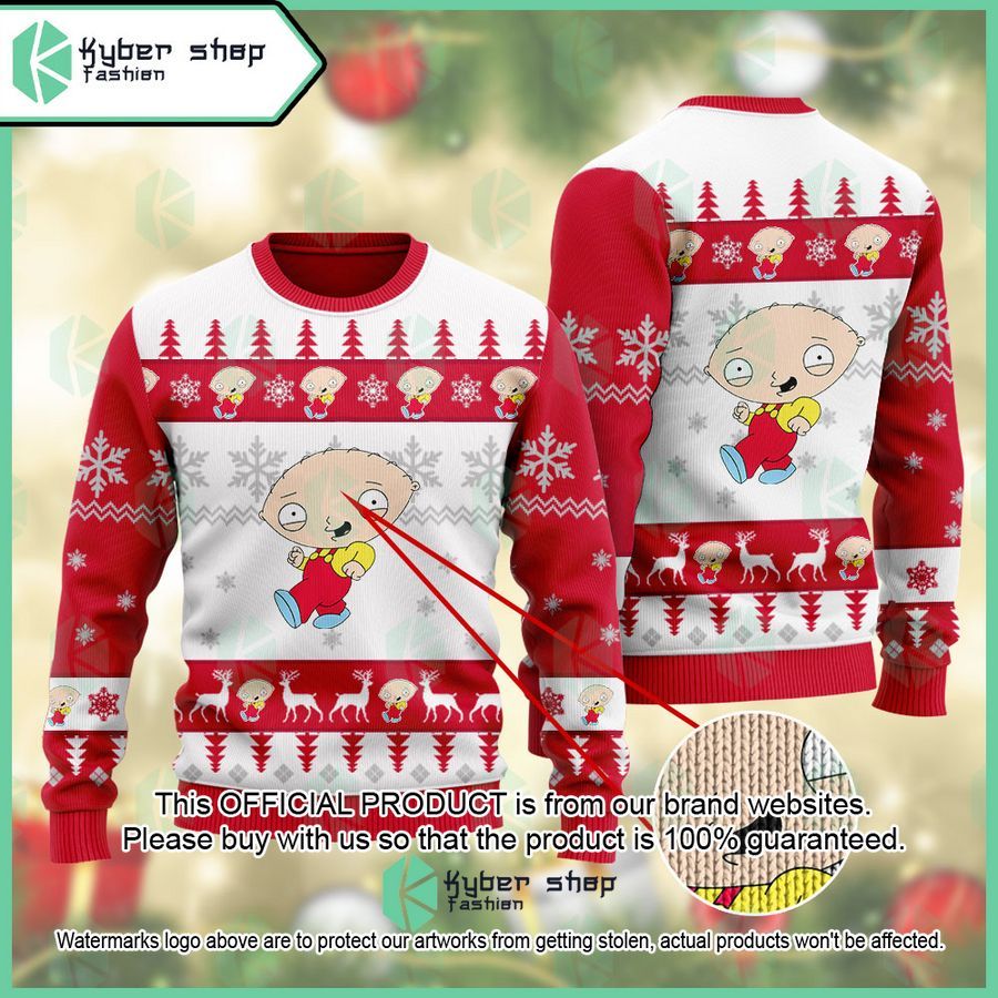 Stewie Griffin Family Guy Christmas Sweater word1