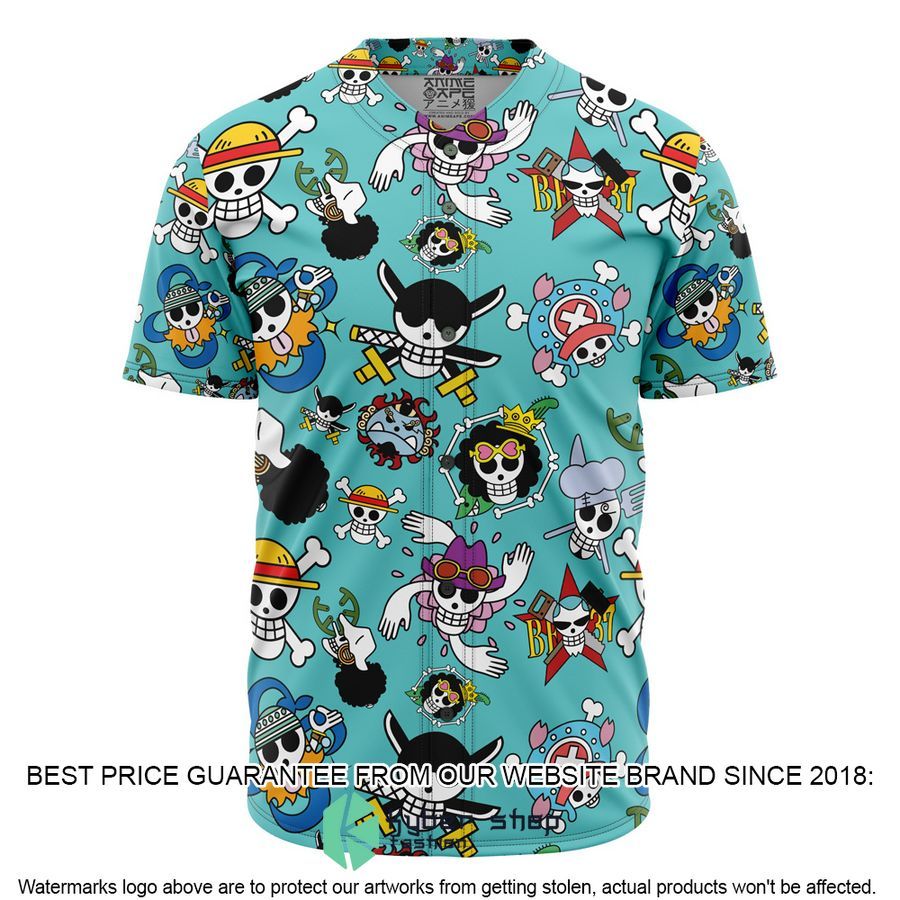 Strawhats Jolly Roger One Piece Baseball Jersey