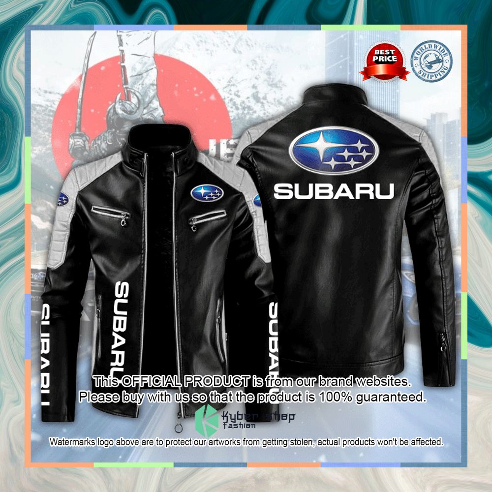 Subaru Motor Block Leather Jacket 4 Subaru Motor Block Leather Jacket word3