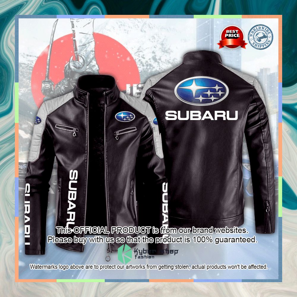 Subaru Motor Block Leather Jacket 6 Subaru Motor Block Leather Jacket word3