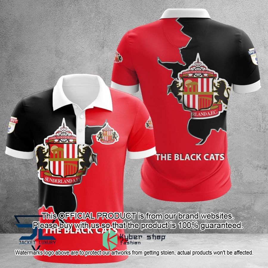 Sunderland A.F.C logo Polo Shirt, Baseball Jersey