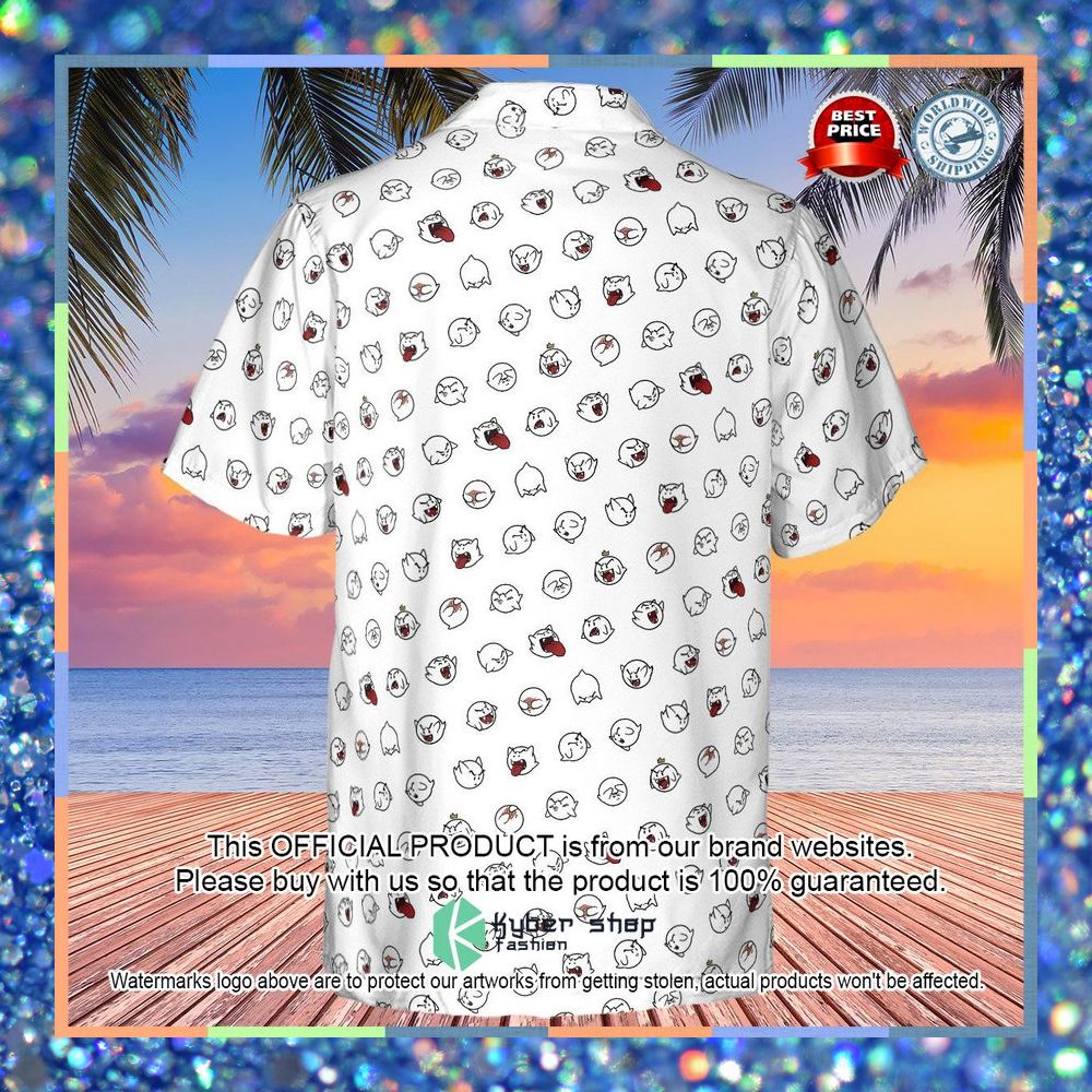 Super Mario Boo Pattern Hawaiian Shirt 7 Super Mario Boo Pattern Hawaiian Shirt word1