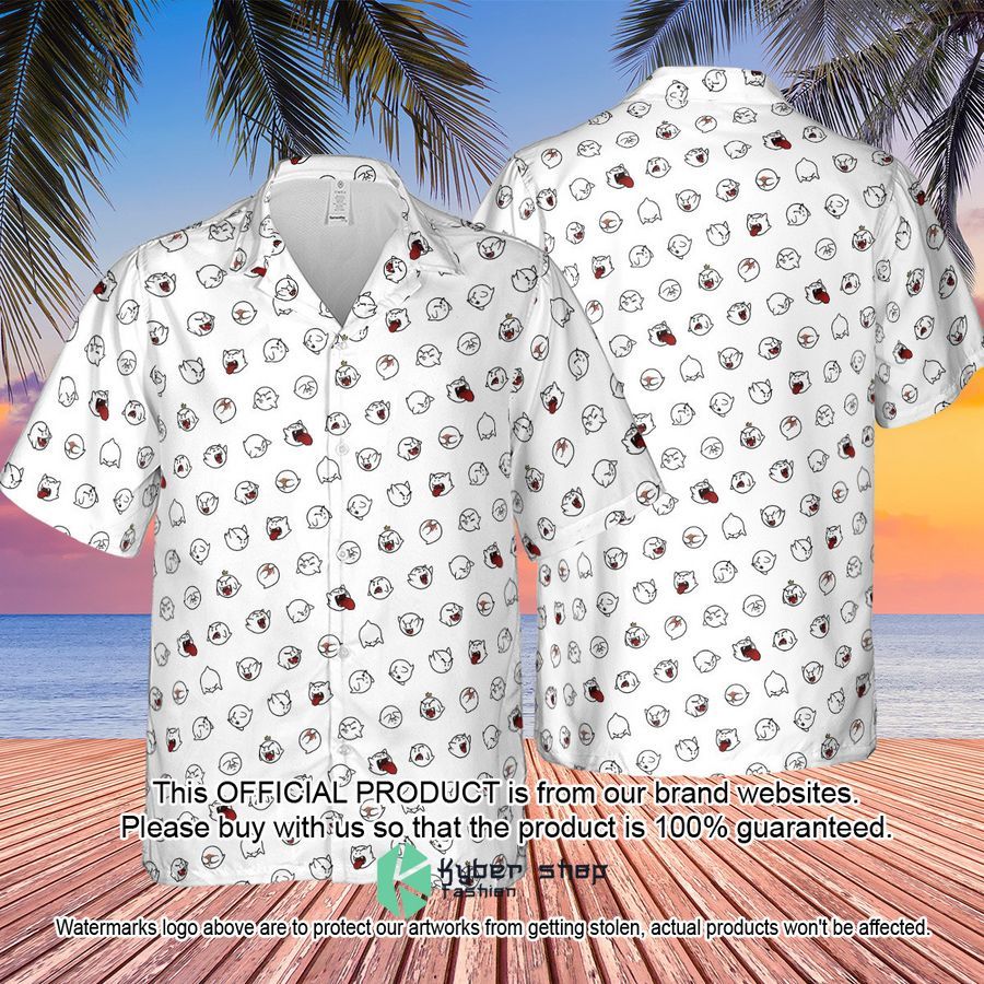 Super Mario Boo Pattern Hawaiian Shirt 4 Super Mario Boo Pattern Hawaiian Shirt word1