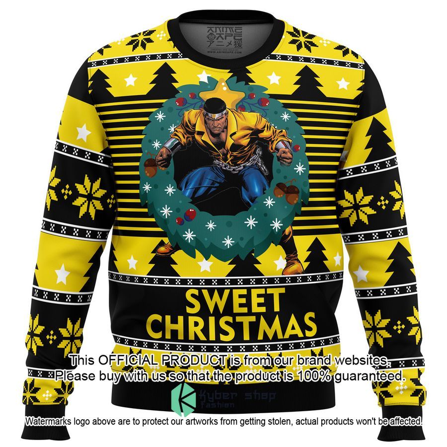 Sweet Christmas Luke Cage Ugly Christmas Sweater