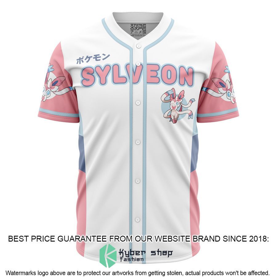 Sylveon Eeveelution Pokemon Baseball Jersey