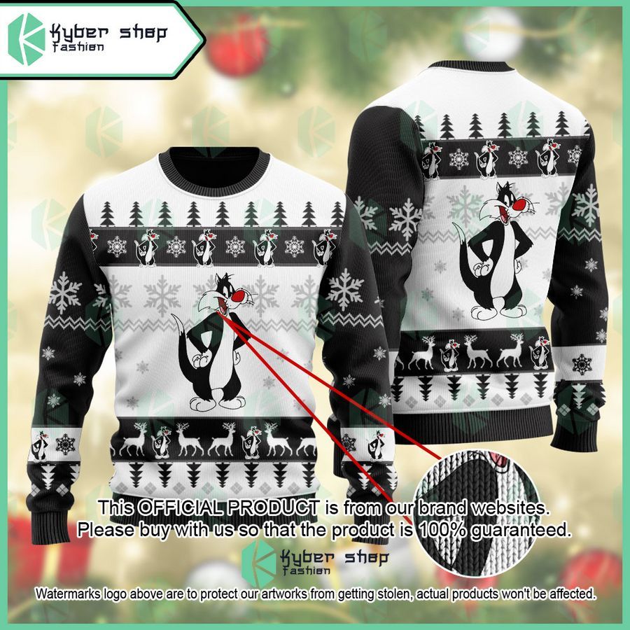 Sylvester Looney Tunes Christmas Sweater word3