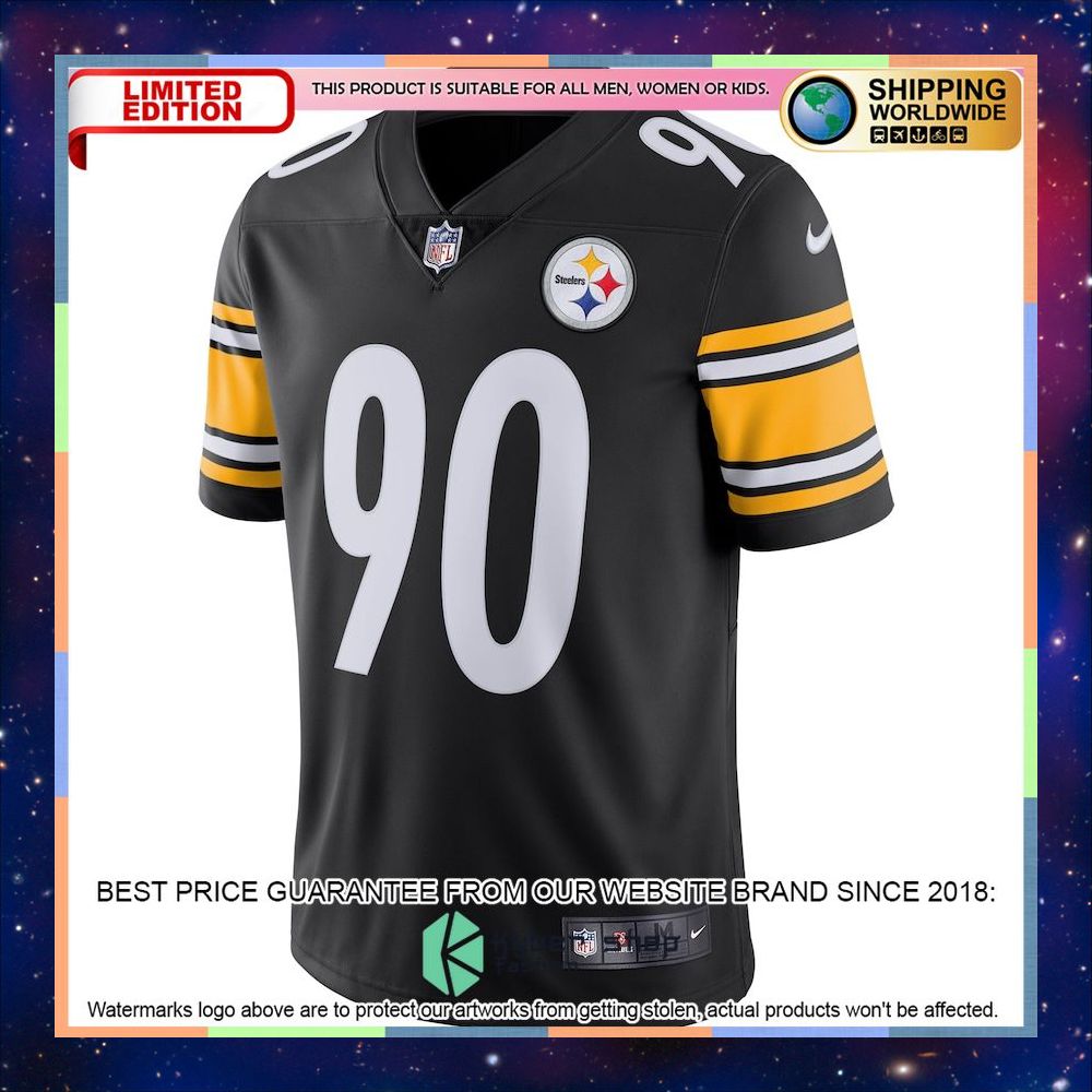 T.J. Watt Pittsburgh Steelers Vapor Untouchable Black Football Jersey 5 T.J. Watt Pittsburgh Steelers Vapor Untouchable Black Football Jersey word2
