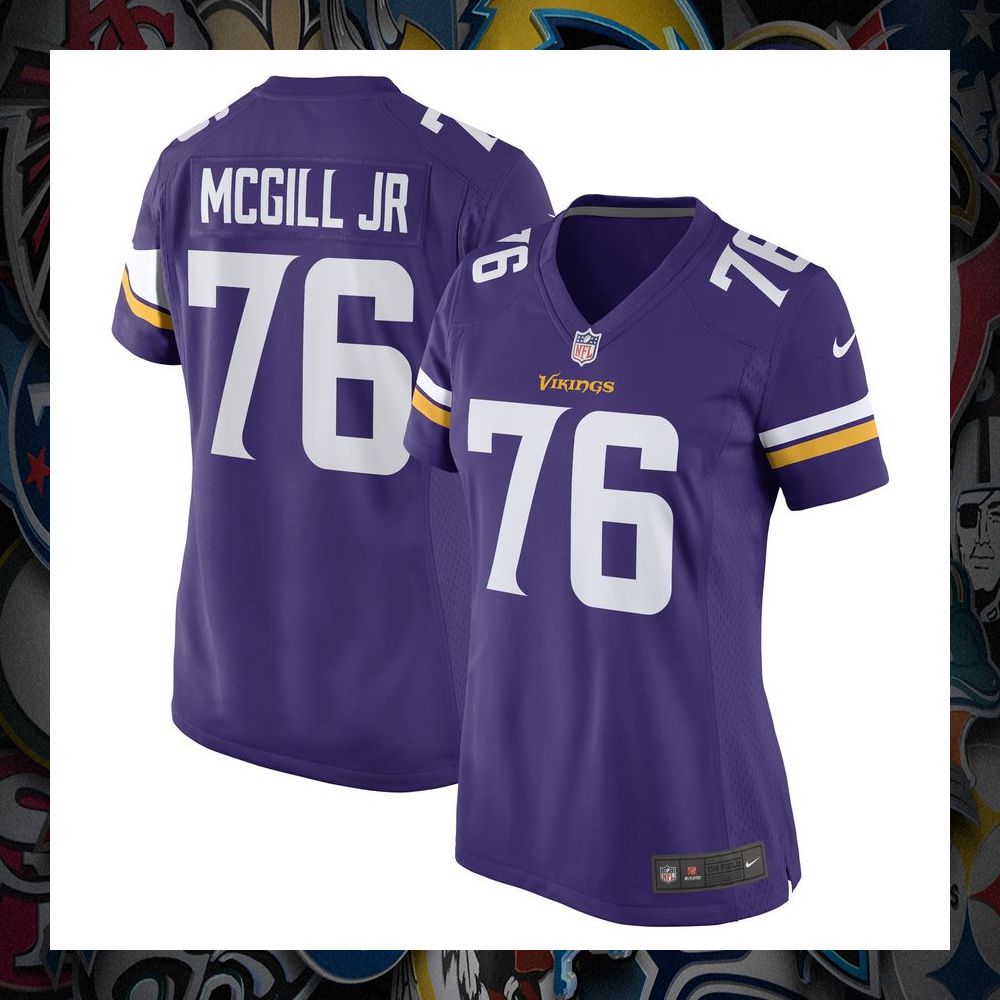 T.Y. McGill Jr. Minnesota Vikings Purple Football Jersey 8 T.Y. McGill Jr. Minnesota Vikings Purple Football Jersey word2