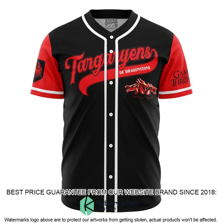 Targaryens Of Dragonstone Game Of Thrones Baseball Jersey word3