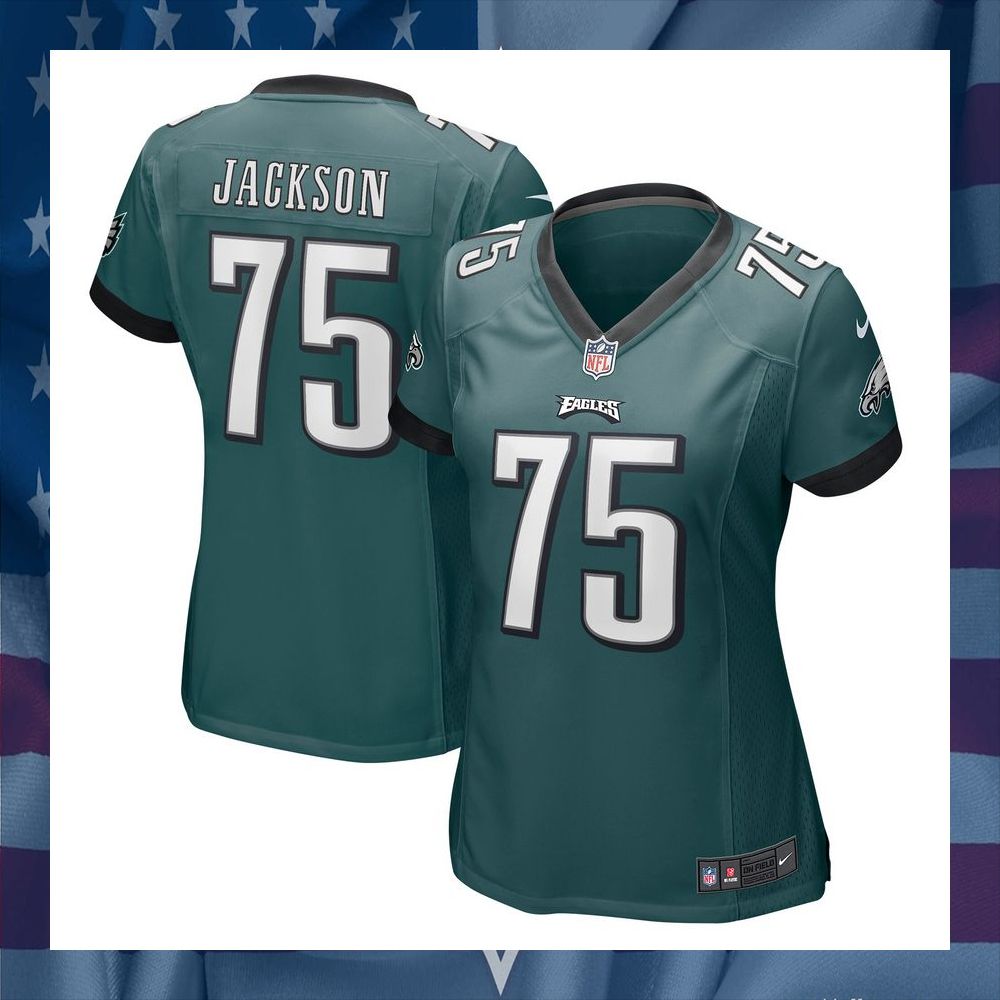 Tarron Jackson Philadelphia Eagles Women's Midnight Green Football Jersey 5 Tarron Jackson Philadelphia Eagles Women's Midnight Green Football Jersey word1