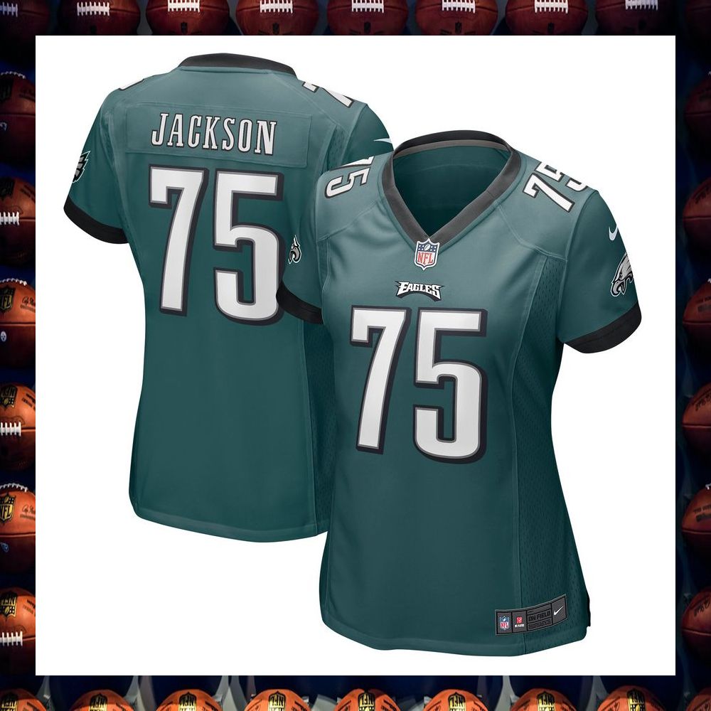 Tarron Jackson Philadelphia Eagles Women's Midnight Green Football Jersey 4 Tarron Jackson Philadelphia Eagles Women's Midnight Green Football Jersey word1