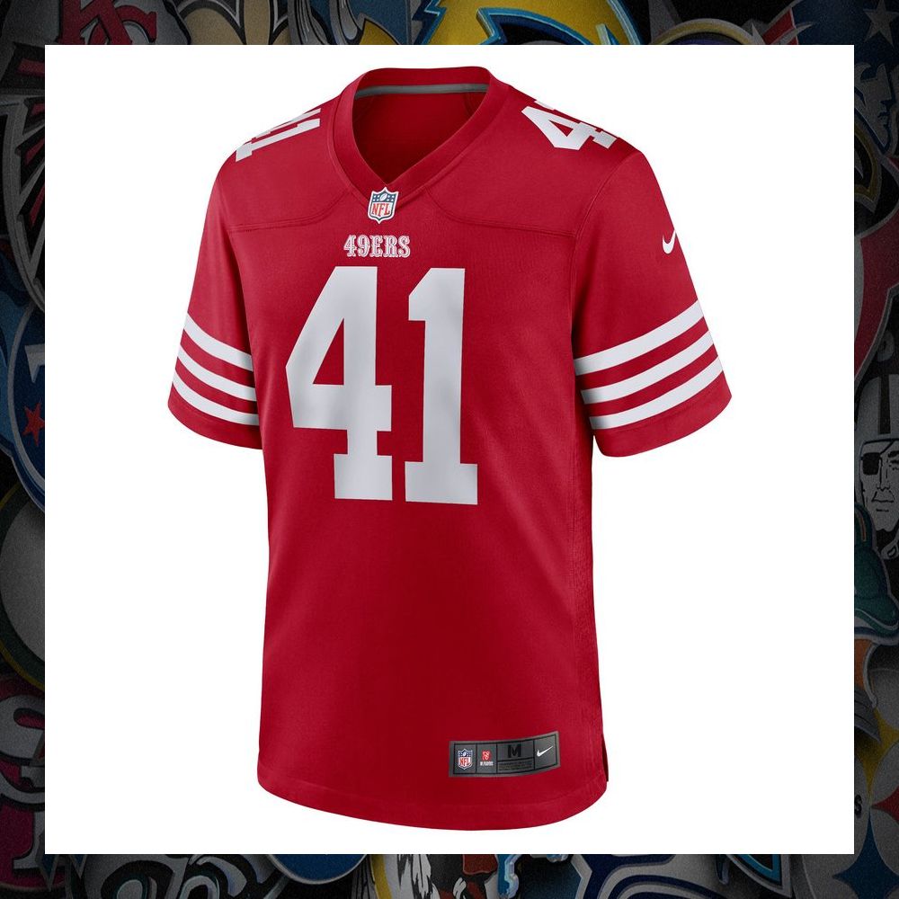Tayler Hawkins San Francisco 49ers Scarlet Football Jersey 6 Tayler Hawkins San Francisco 49ers Scarlet Football Jersey word2