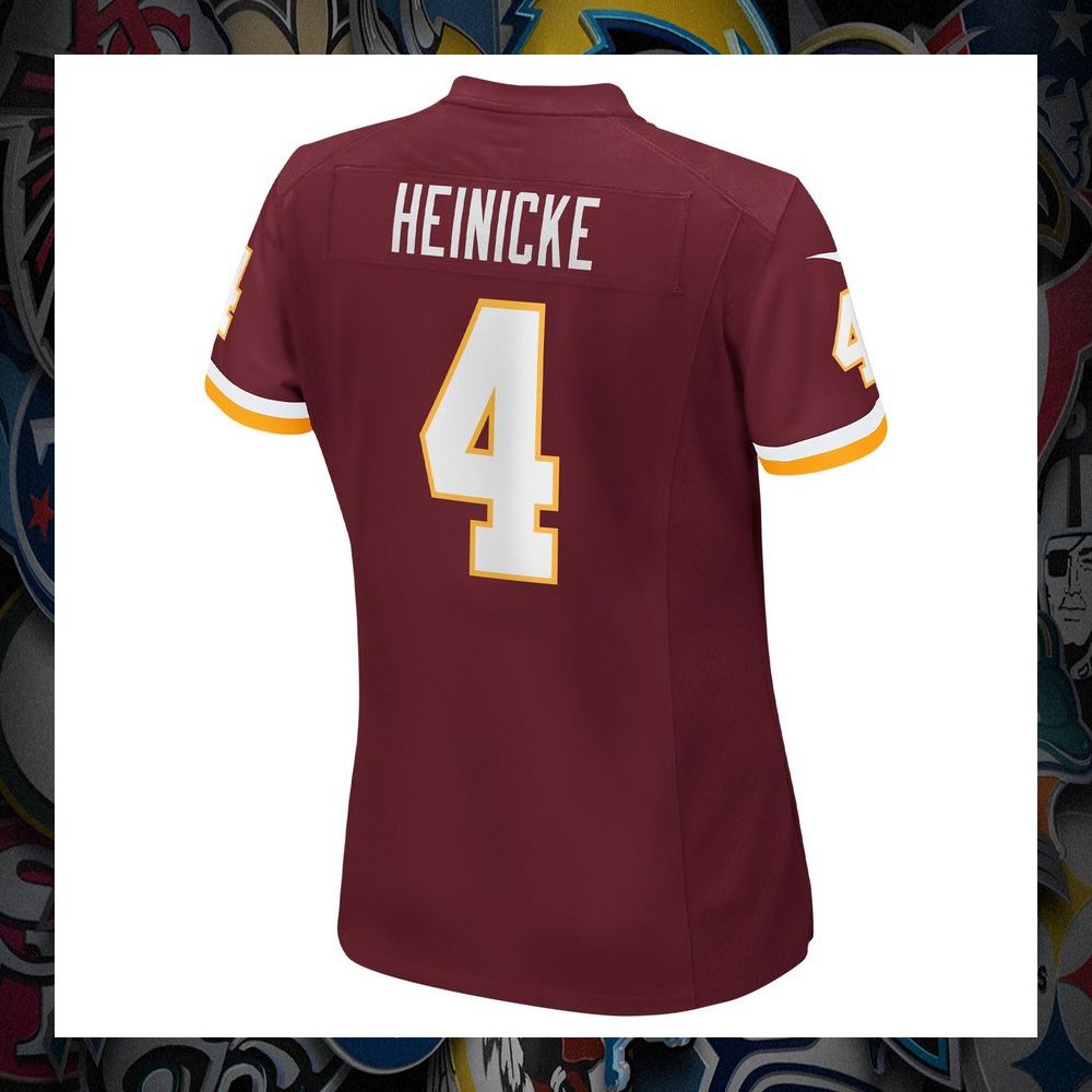 Taylor Heinicke Washington Team Burgundy Football Jersey 7 Taylor Heinicke Washington Team Burgundy Football Jersey word1