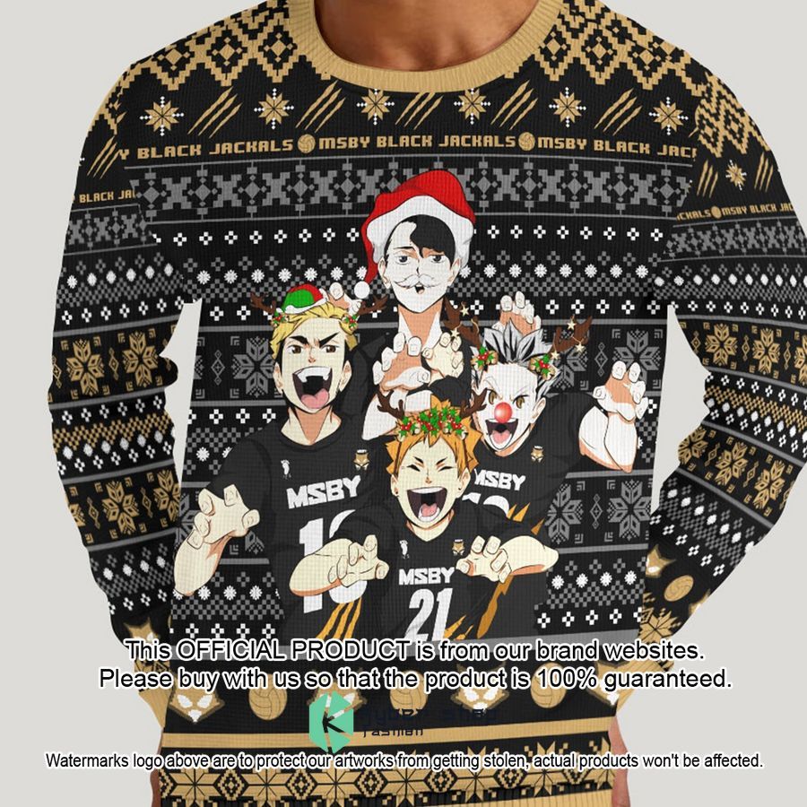Team Black Jackal Christmas Sweater word1