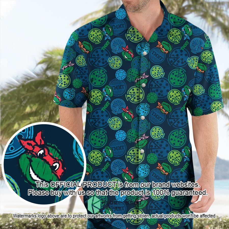 Teenage Mutant Ninja Turtles Pizza Hawaiian Shirt
