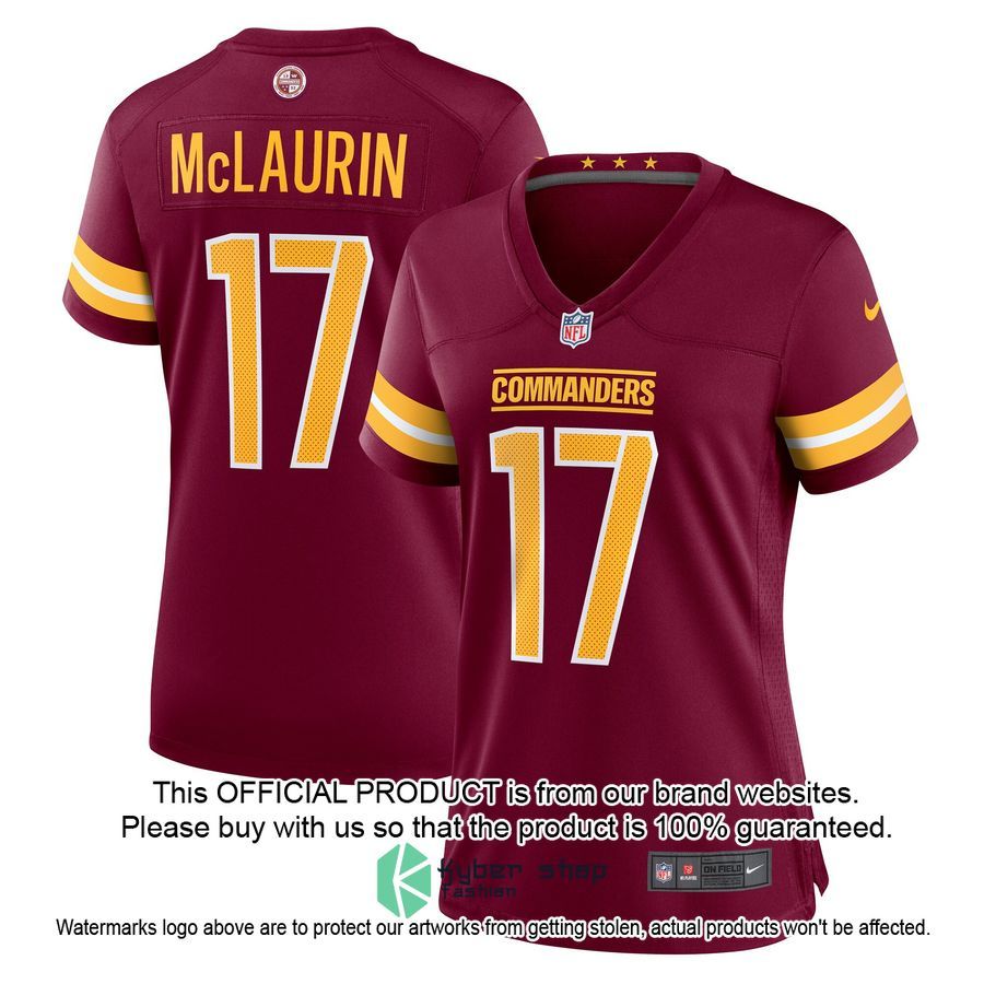 Terry McLaurin Washington Commanders Women's Burgundy Football Jersey