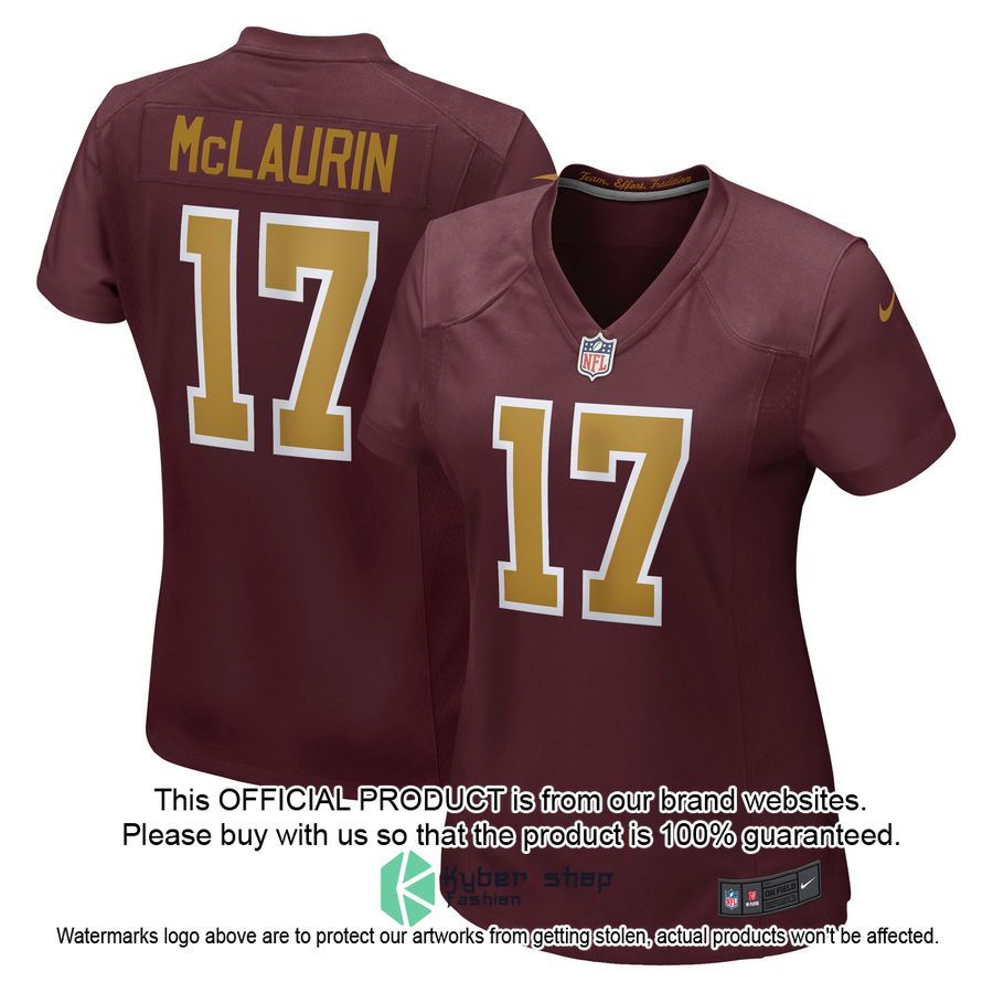 Terry McLaurin Washington Football Team Women's Alternate Burgundy Football Jersey