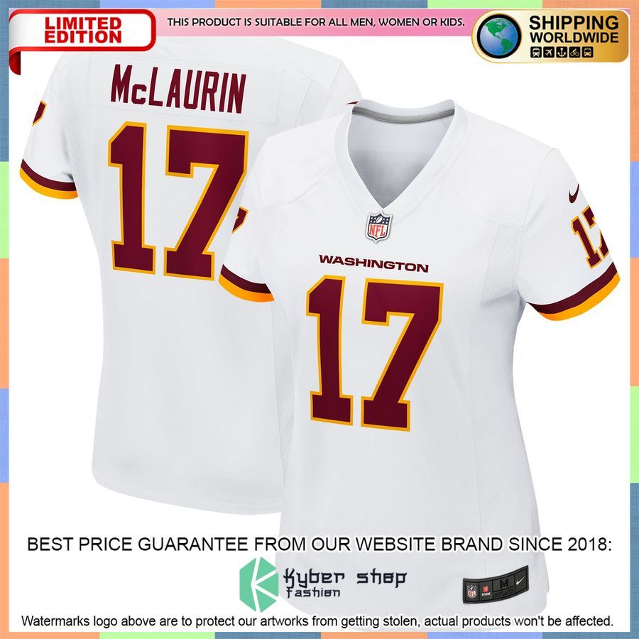Terry McLaurin Washington Football Team Women's White Football Jersey