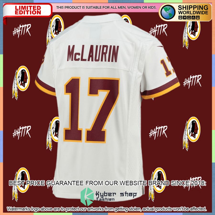 Terry McLaurin Washington Football Team Youth White Football Jersey 6 Terry McLaurin Washington Football Team Youth White Football Jersey word1