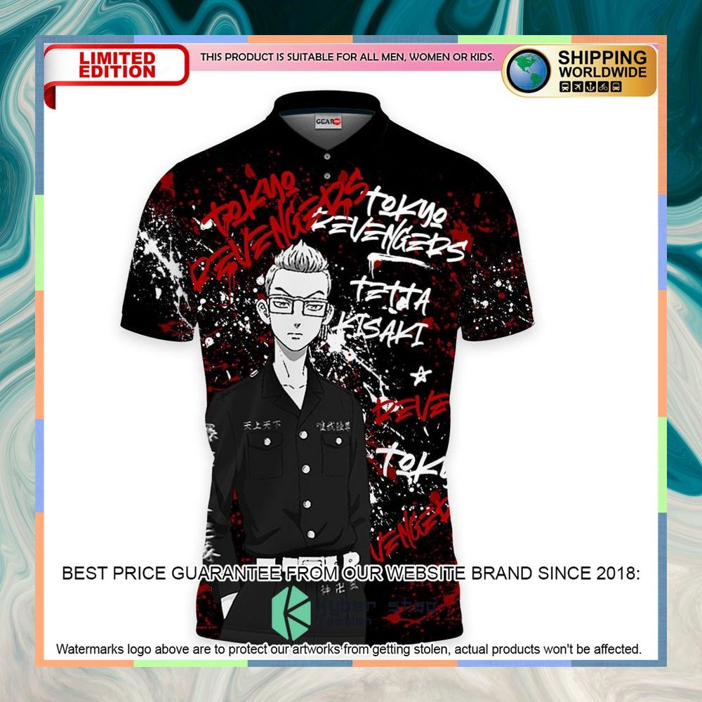 Tetta Kisaki Tokyo Revengers Anime Polo Shirt 5 Tetta Kisaki Tokyo Revengers Anime Polo Shirt word2