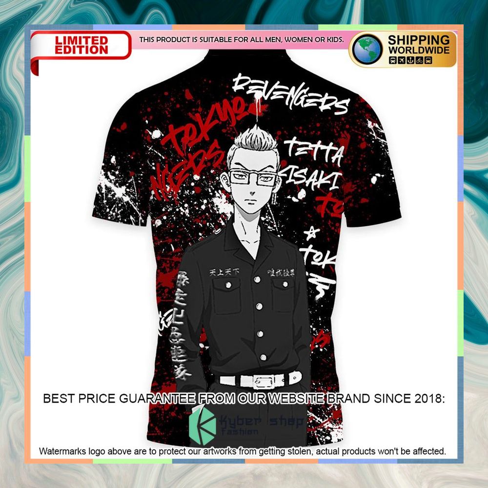 Tetta Kisaki Tokyo Revengers Anime Polo Shirt 6 Tetta Kisaki Tokyo Revengers Anime Polo Shirt word2