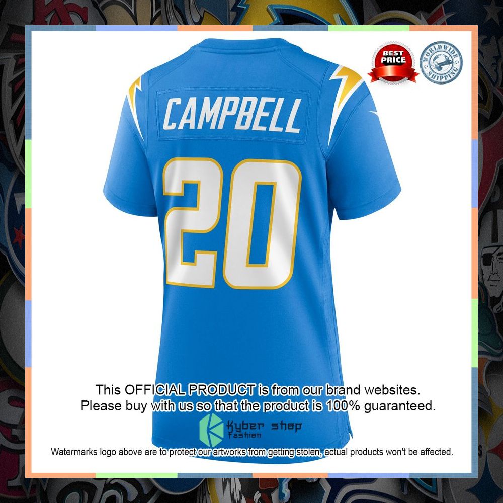 Tevaughn Campbell Los Angeles Chargers Powder Blue Football Jersey 7 Tevaughn Campbell Los Angeles Chargers Powder Blue Football Jersey word2