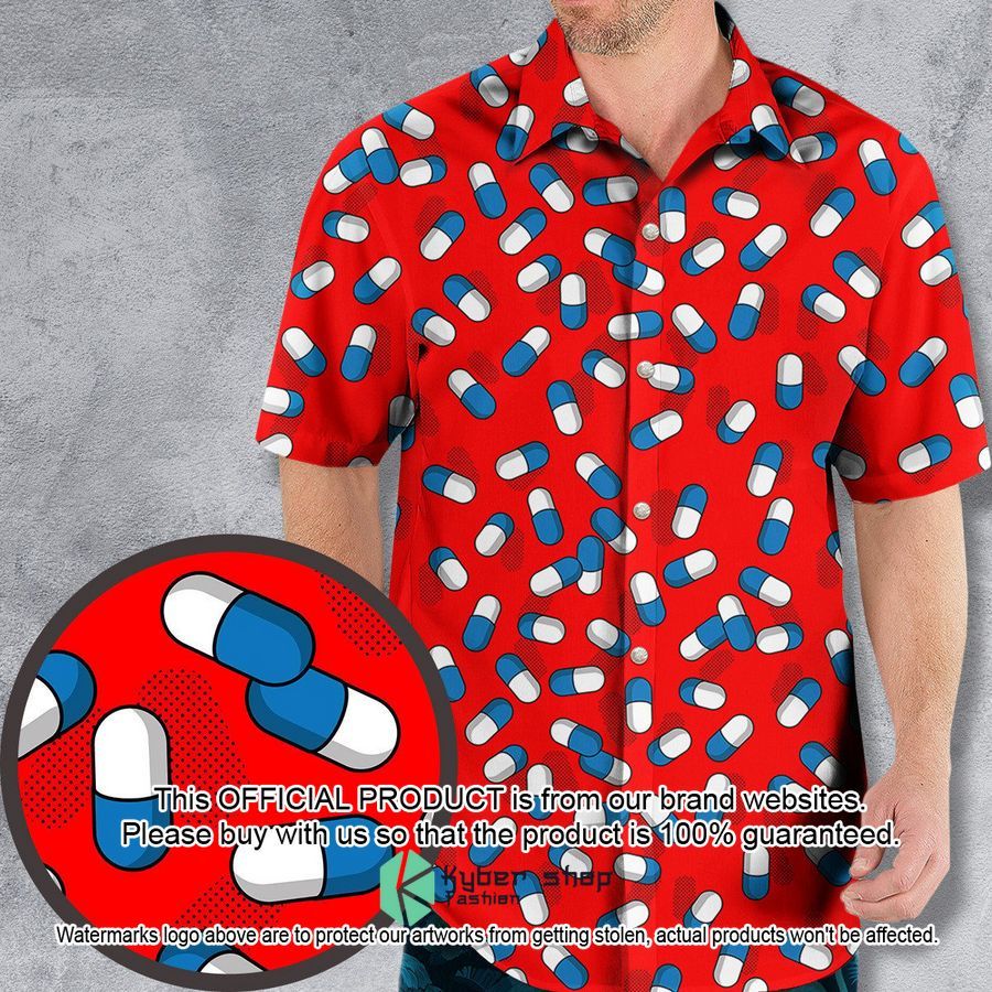 The Capsules Akira Pattern Hawaiian Shirt word3