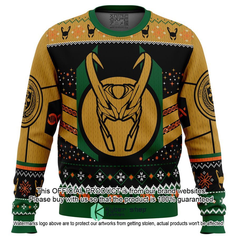 The Christmas Variant Loki Ugly Christmas Sweater word3