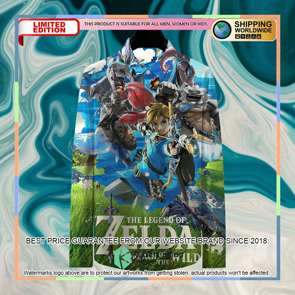 The Legend of Zelda: Breath of the Wild Long Sleeve Shirt 3 The Legend of Zelda: Breath of the Wild Long Sleeve Shirt word1