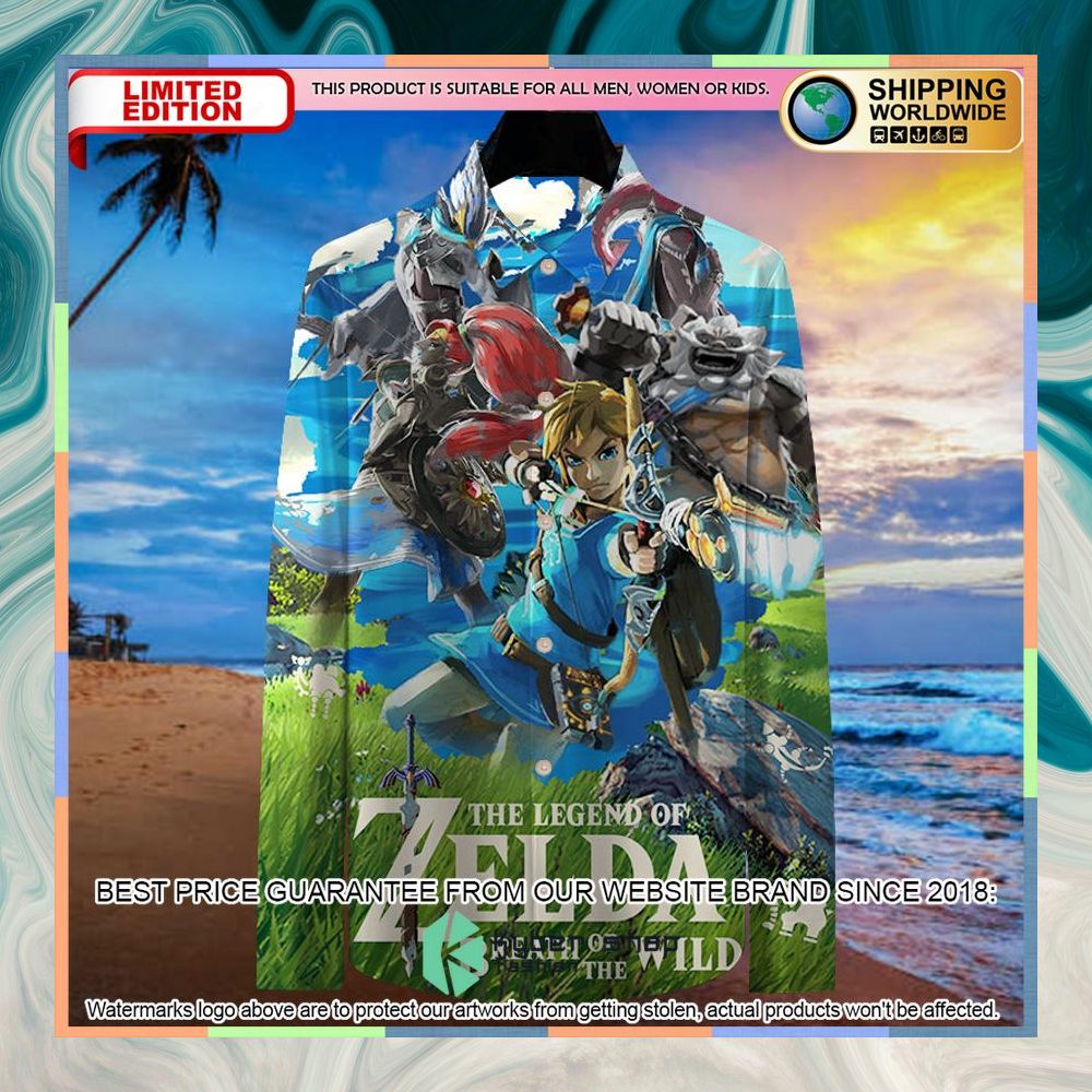 The Legend of Zelda: Breath of the Wild Long Sleeve Shirt 4 The Legend of Zelda: Breath of the Wild Long Sleeve Shirt word1