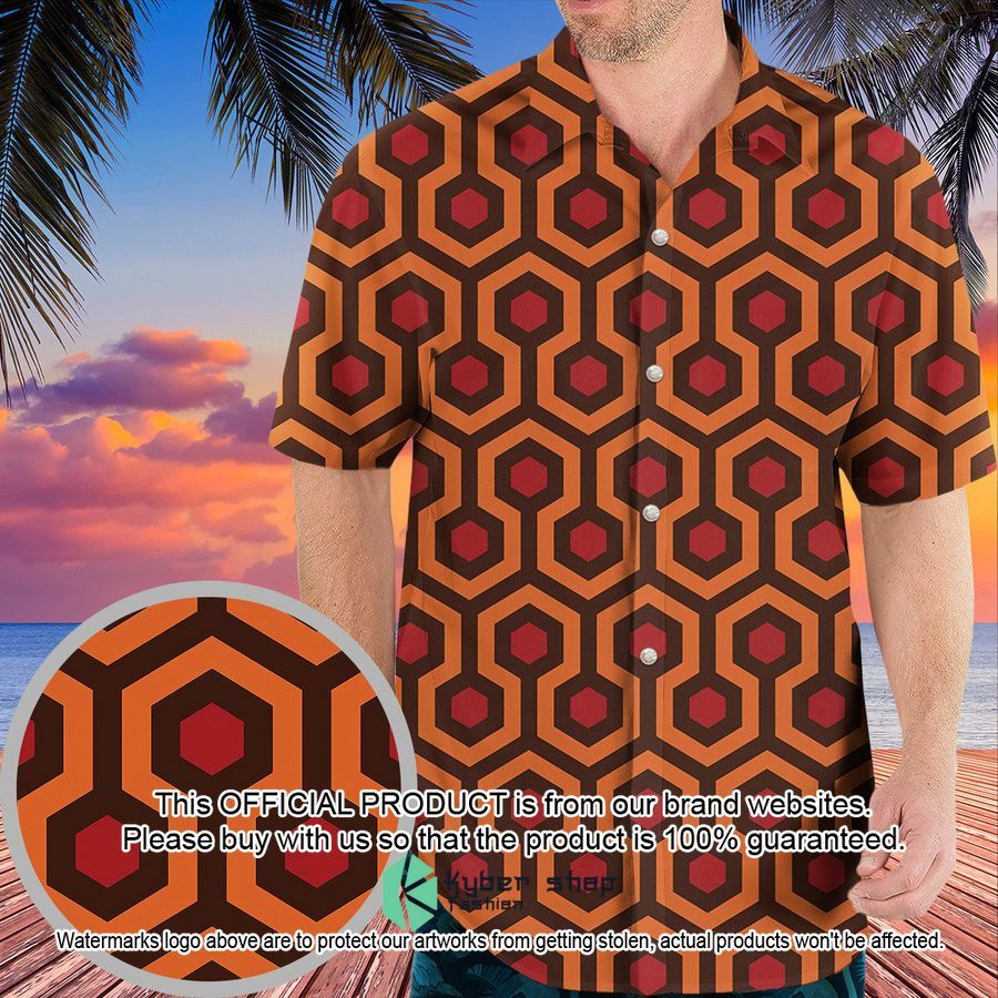 The Overlook Pattern The Shining Hawaiian Shirt word1