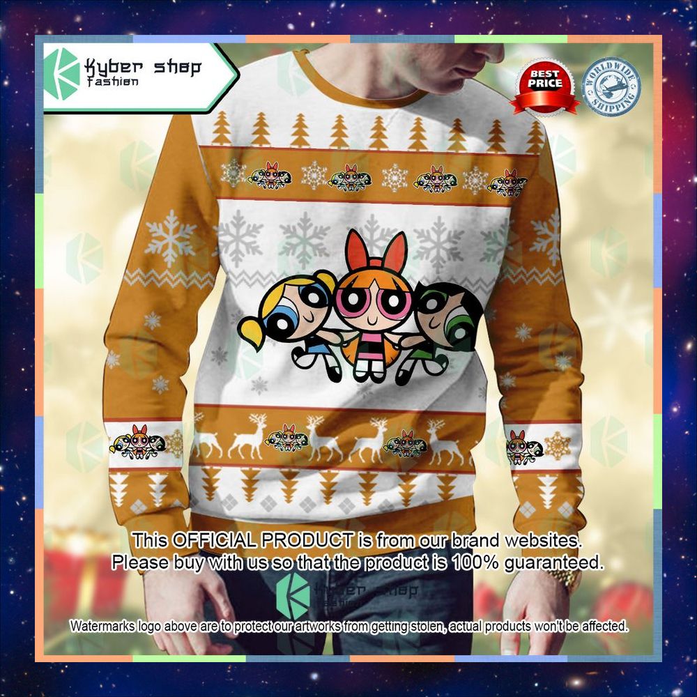 The Powerpuff GirlsThe Powerpuff Girls Ugly Sweater 7 The Powerpuff GirlsThe Powerpuff Girls Ugly Sweater word2
