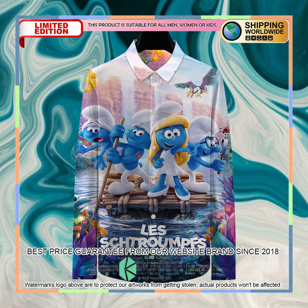 The Smurfs Long Sleeve Shirt 3 The Smurfs Long Sleeve Shirt word3