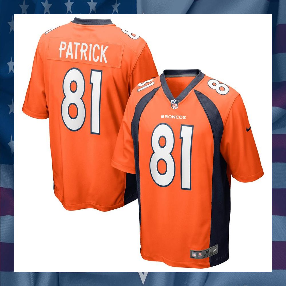 Tim Patrick Denver Broncos Orange Football Jersey 5 Tim Patrick Denver Broncos Orange Football Jersey word2