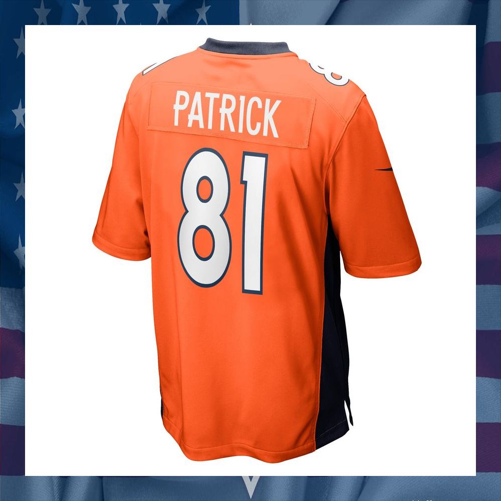 Tim Patrick Denver Broncos Orange Football Jersey 7 Tim Patrick Denver Broncos Orange Football Jersey word2