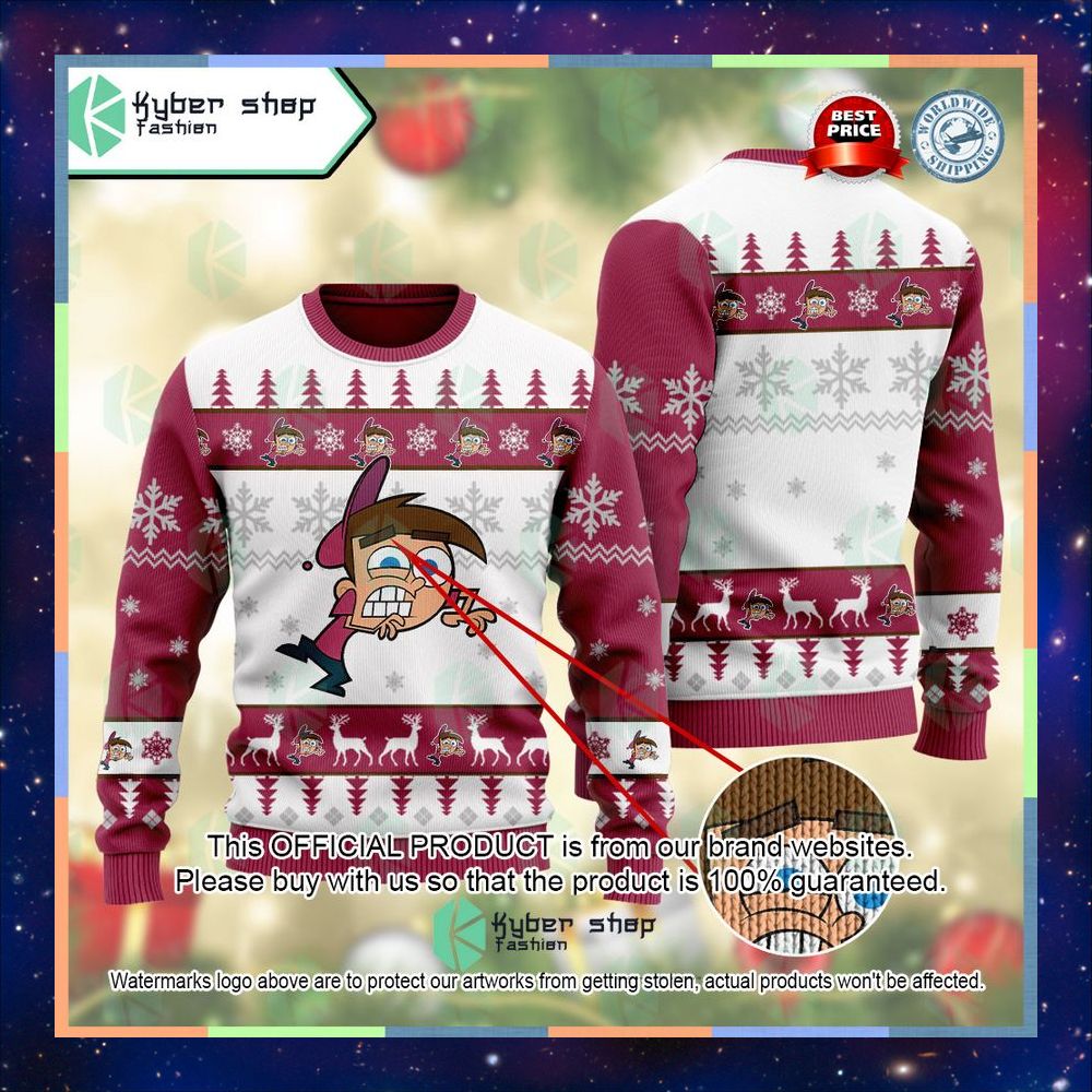 Timmy Turner The Fairly Odd Parents Ugly Sweater 6 Timmy Turner The Fairly Odd Parents Ugly Sweater word1