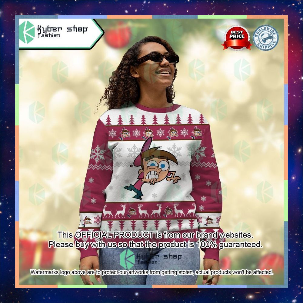 Timmy Turner The Fairly Odd Parents Ugly Sweater 9 Timmy Turner The Fairly Odd Parents Ugly Sweater word1