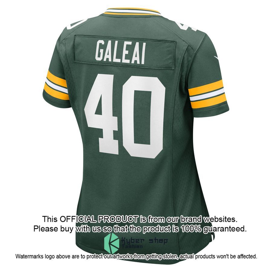 Tipa Galeai Green Bay Packers Women's Team Green Football Jersey 3 Tipa Galeai Green Bay Packers Women's Team Green Football Jersey word3