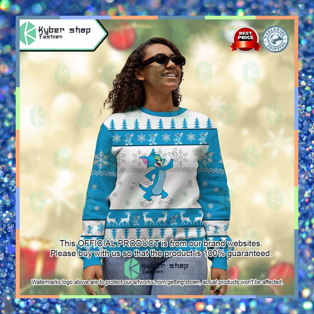 Tom Cat Tom and Jerry Christmas Sweater 9 Tom Cat Tom and Jerry Christmas Sweater word3