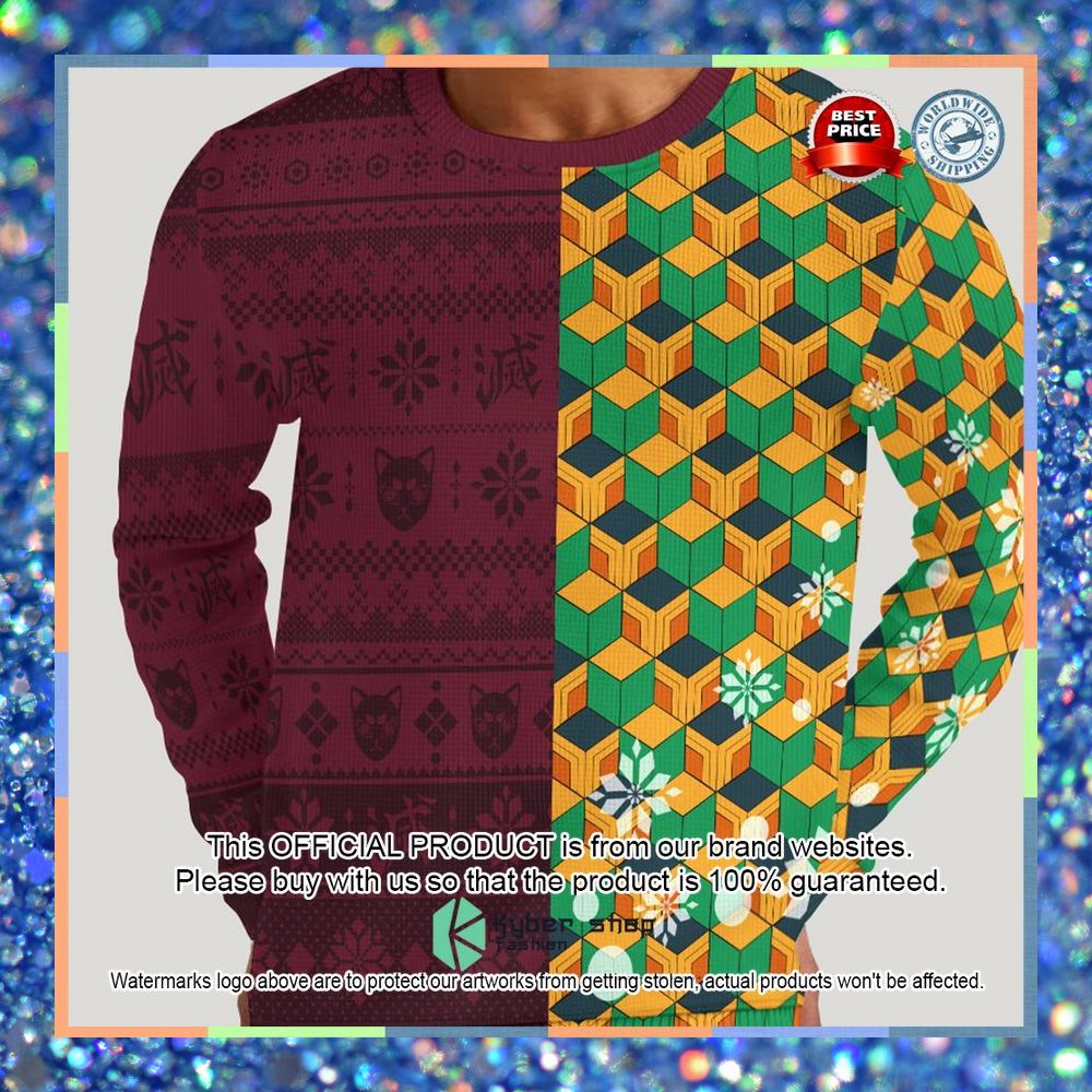 Tomioka Giyu Demon Slayer Christmas Sweater 6 Tomioka Giyu Demon Slayer Christmas Sweater word2